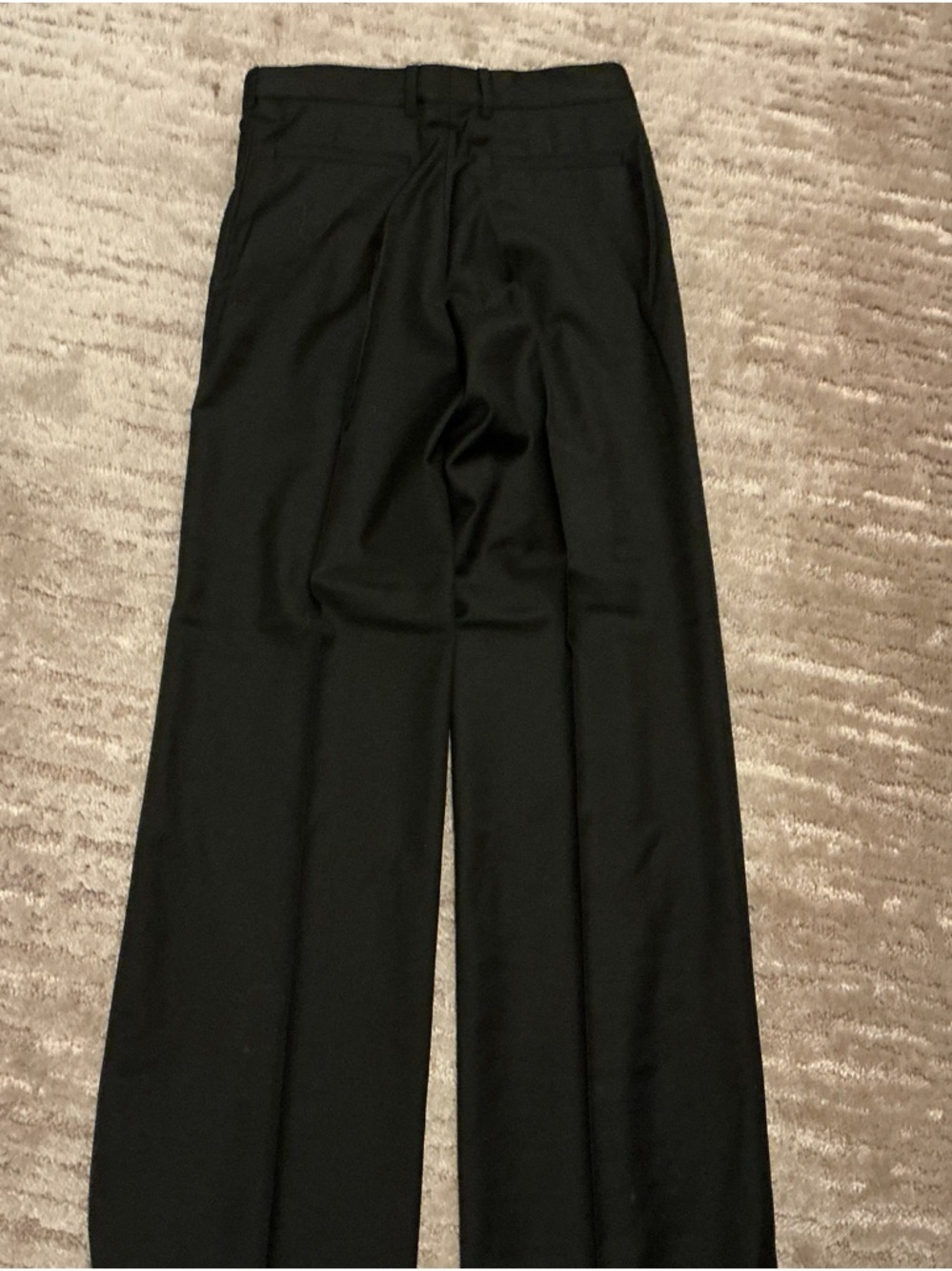 The Kooples Black Tailored Wide-Leg Trousers